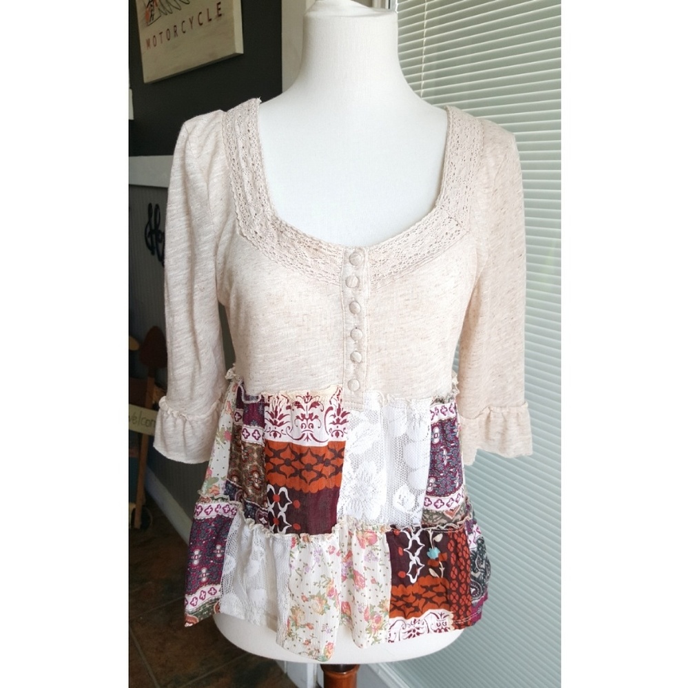 Patchwork Boho Top